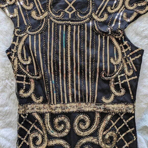 Gatsby Flapper Dress 20's - Picture 3 of 3